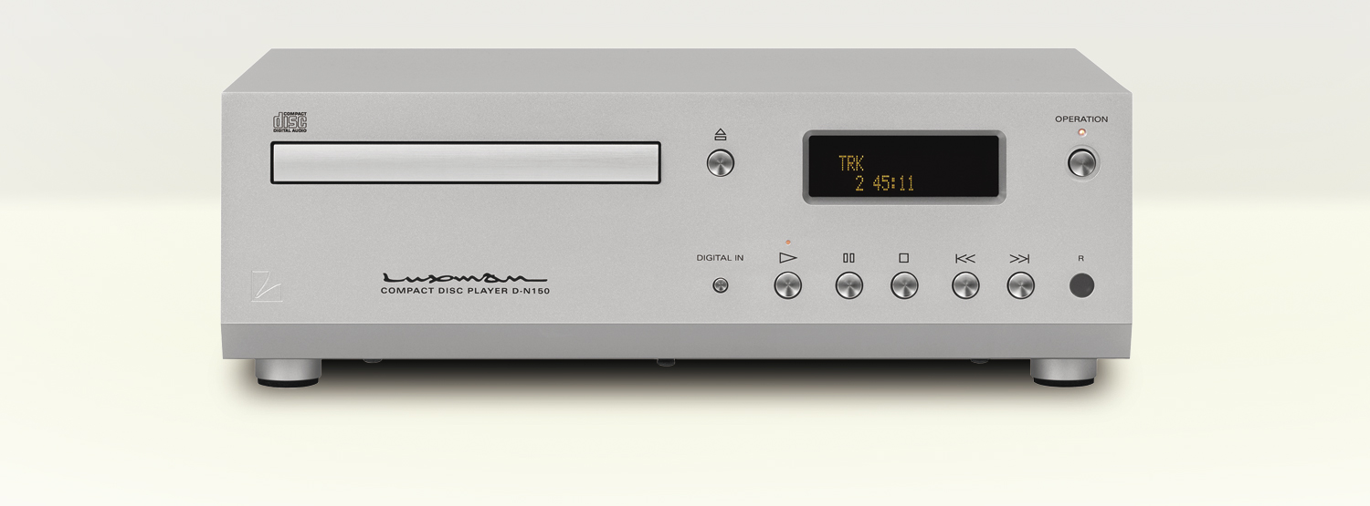 Luxman D-N150 compact disc player in silver finish