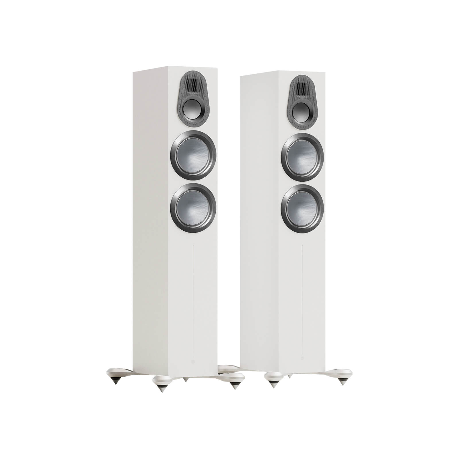ma_gold6g_300_iso_satin-white Monitor Audio Gold 300 6G Floorstanding Speakers (Pair) - Image 1