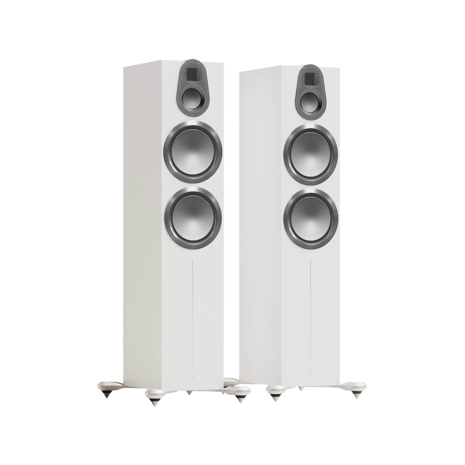 ma_gold6g_500_iso_satin-white-1 Monitor Audio Gold 500 6G Floorstanding Speakers (Pair) - Image 1