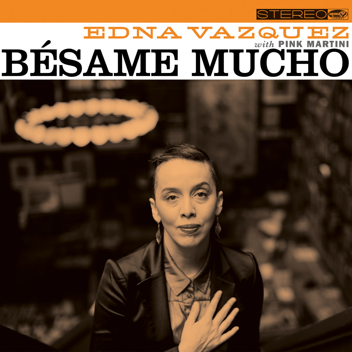 a3706309942_10 Edna Vazquez with Pink Martini - Besame Mucho EP Orange Vinyl - Image 1
