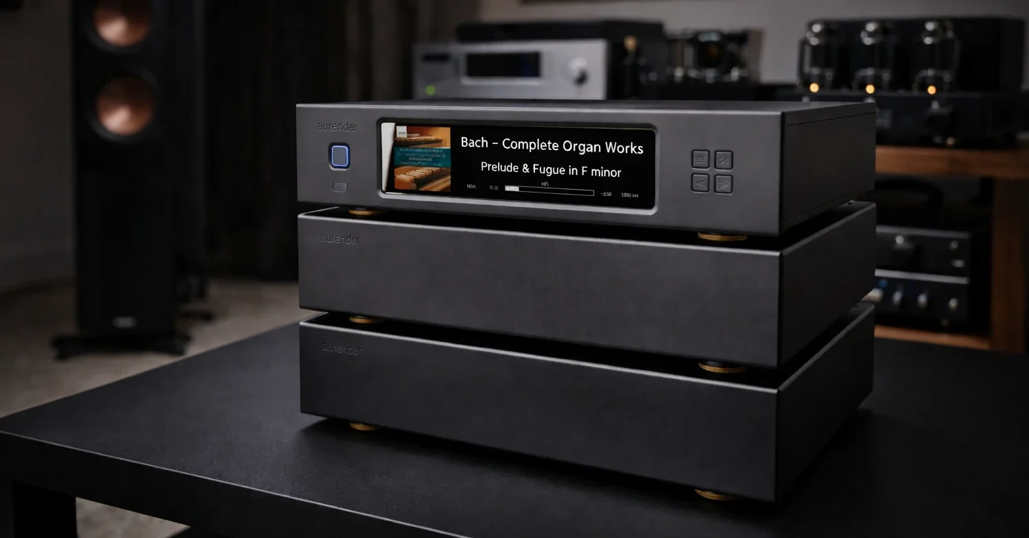 Aurender N50 three-chassis reference music server and streamer