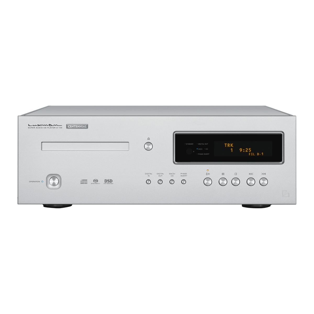 luxman-d-100-centennial-front-square Luxman D-100 CENTENNIAL SACD/CD Player - Image 1