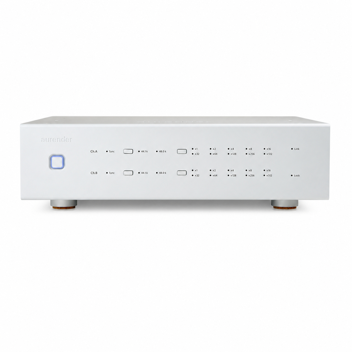 Aurender_MC20_silver_front Aurender MC20 Flagship Master Clock - Image 1