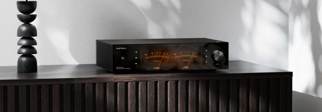 Eversolo DMP-A8 Gen 2 high-fidelity music streamer in black finish