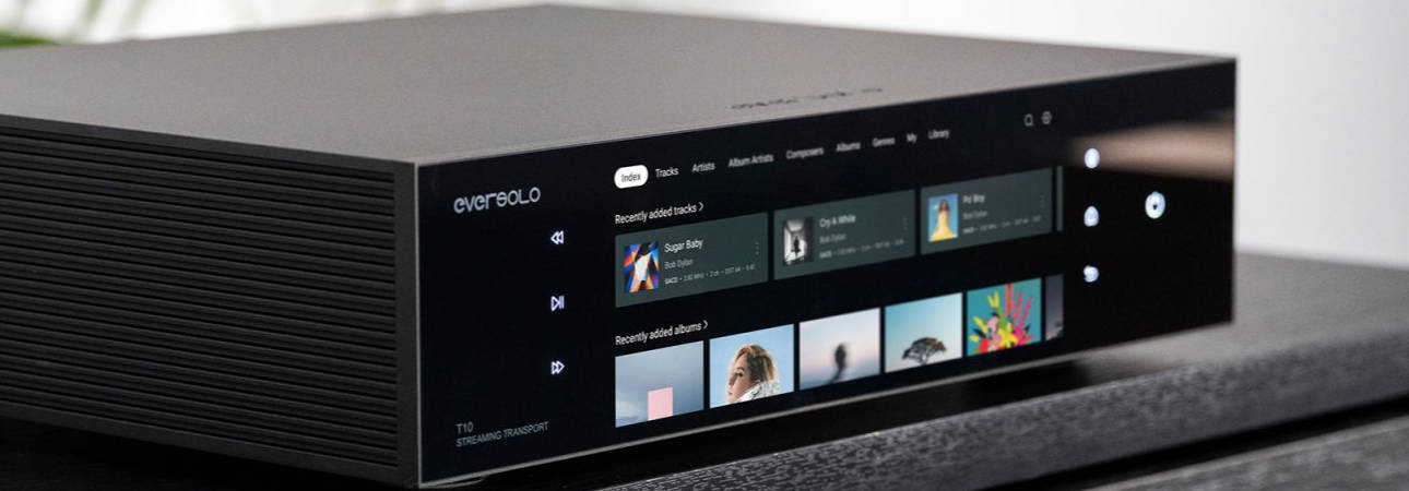 Eversolo T10 reference streaming transport for high-end digital audio systems