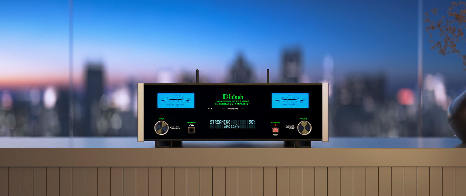 McIntosh MSA5500 streaming integrated amplifier for high-end stereo audio systems