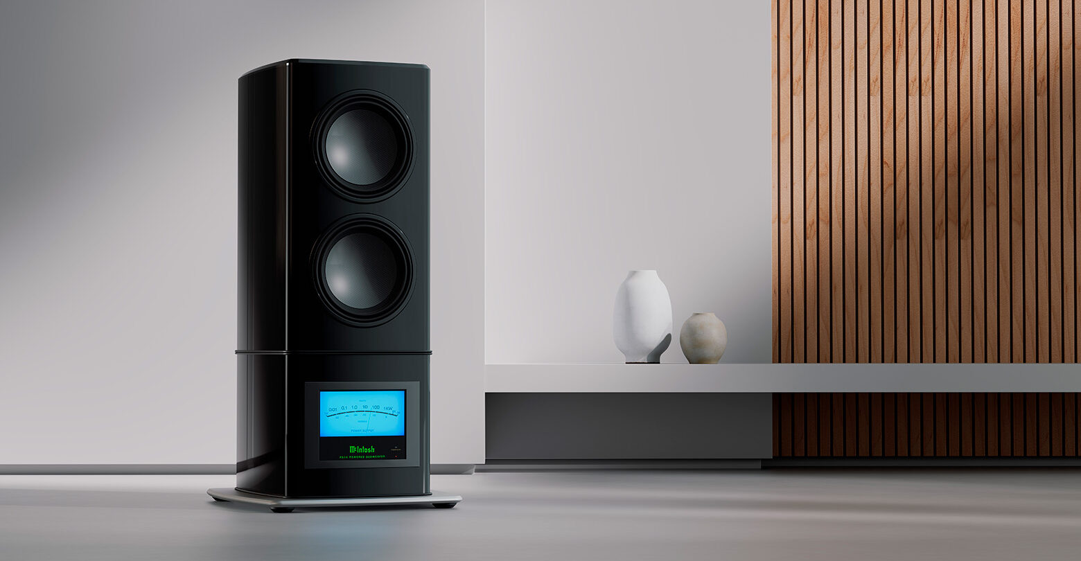 McIntosh PS1K high-end Powered Subwoofer with two 13-inch woofers and up to 1,000 watts of power