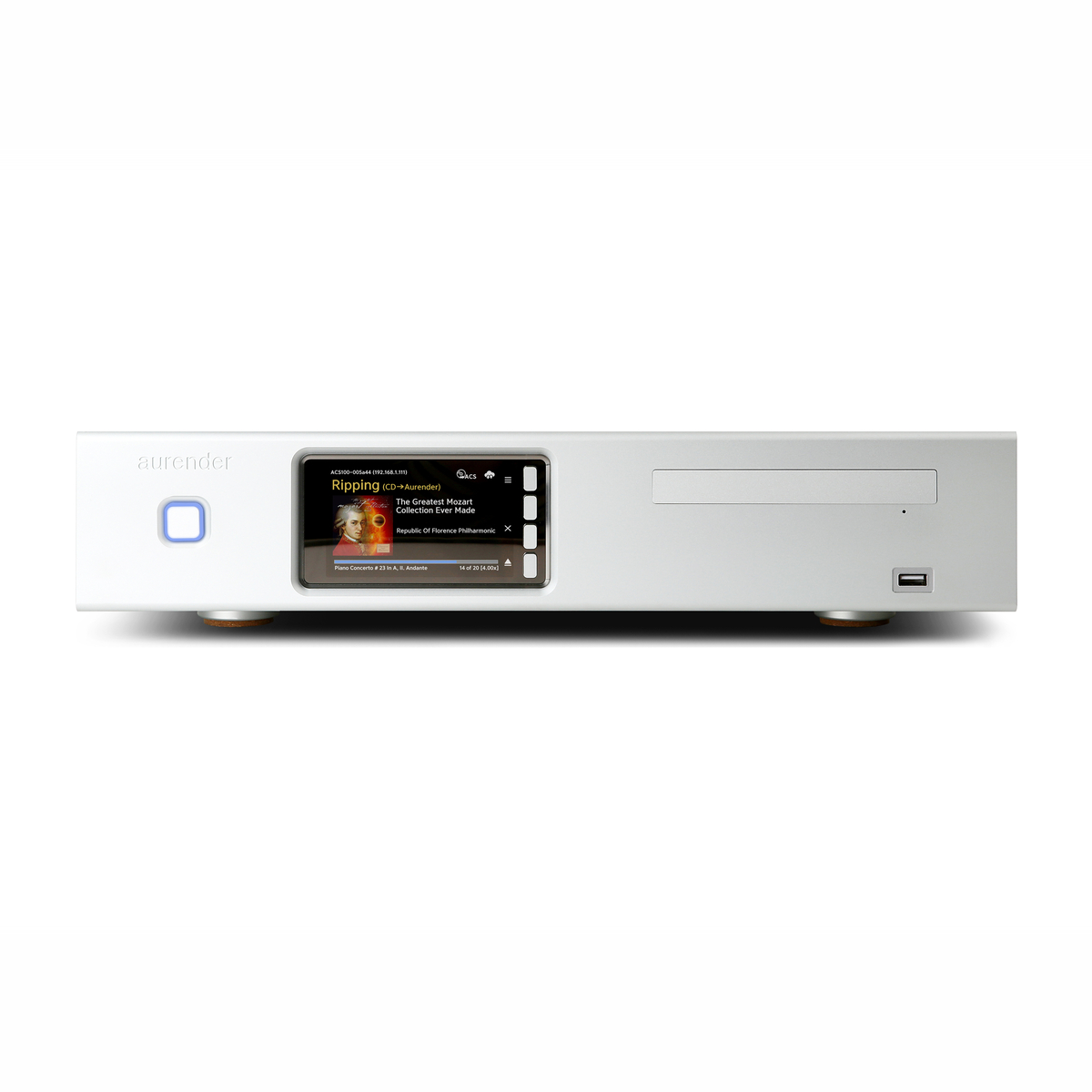 aurender_ACS10_silver Aurender ACS10 Signature Content Server / Ripper - Image 1