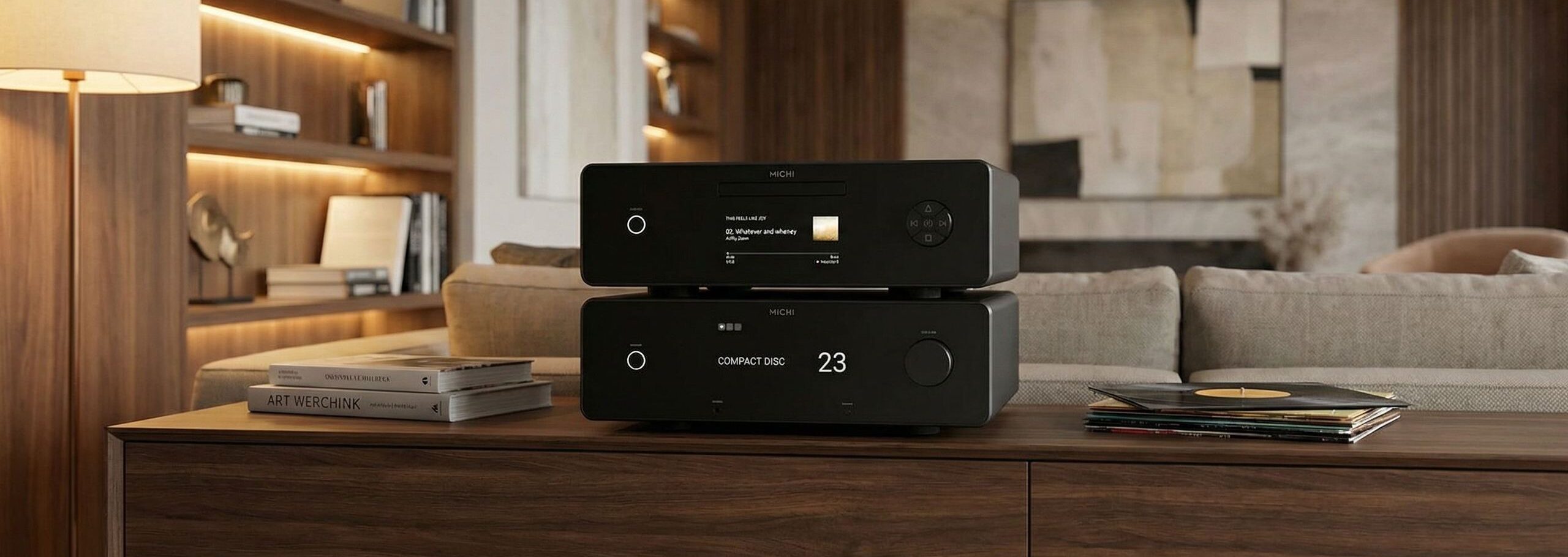 Michi Prestige Q430 CD player in black finish