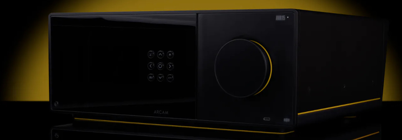 Arcam AVA15 multi-channel AV amplifier in black finish