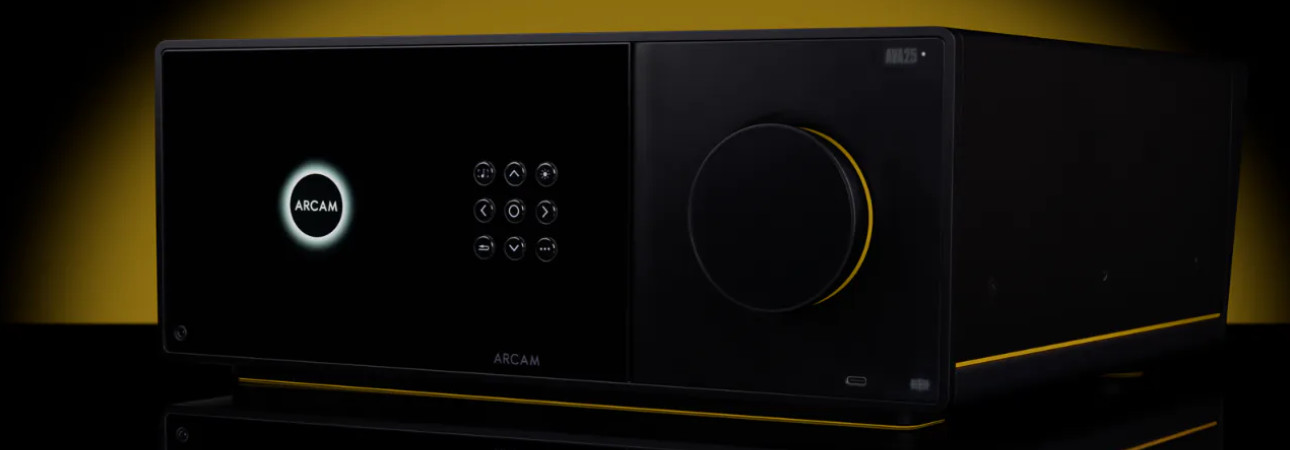 Arcam AVA25 multi-channel AV amplifier in black finish