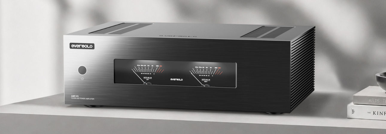 Eversolo AMP-F8 power amplifier with Eversolo hi-fi system
