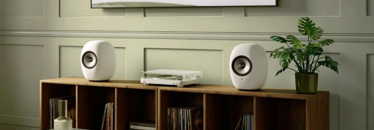 KEF LS LUXE wireless speakers designed by Ross Lovegrove