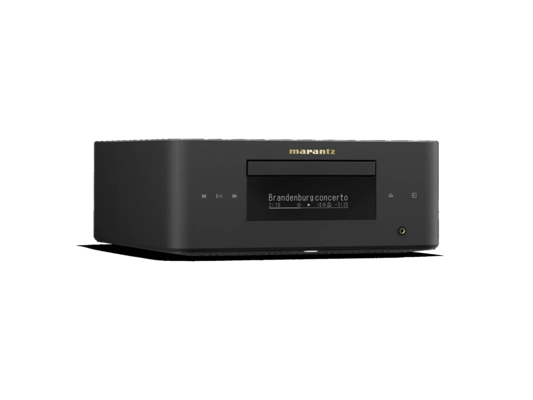 Marantz MCR 60n сетевой CD-ресивер в чёрной отделке, вид под углом