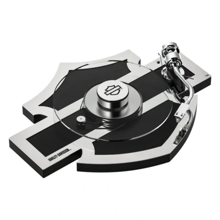 Pro-Ject Harley-Davidson turntable shown from an angled top view