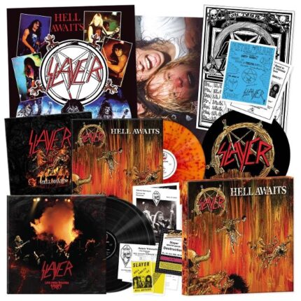 Slayer Hell Awaits 40th Anniversary Edition 3LP box set contents