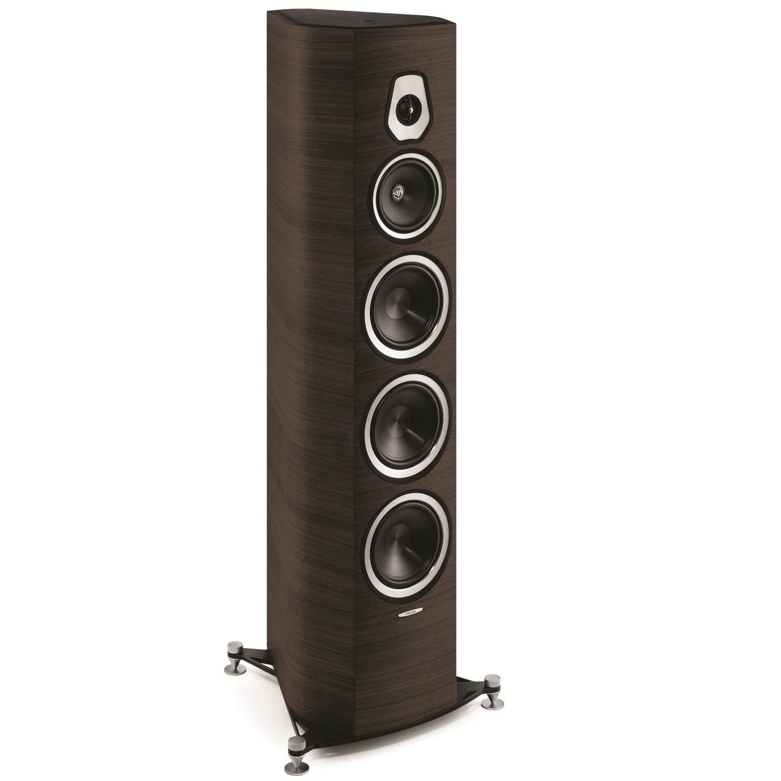 Sonus faber Sonetto VIII Wenge напольная акустическая система, вид под углом Sonus faber Sonetto VIII пятидрайверная напольная акустическая система