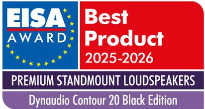 EISA Best Product 2025–2026 award for Dynaudio Contour 20 Black Edition