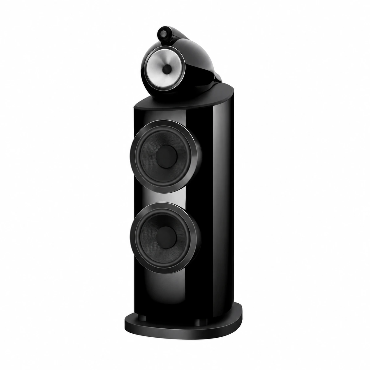 bowers-wilkins-801-d5-stealth-black-front-left-angle Bowers & Wilkins 801 D5 Floorstanding Speaker in Stealth Black finish