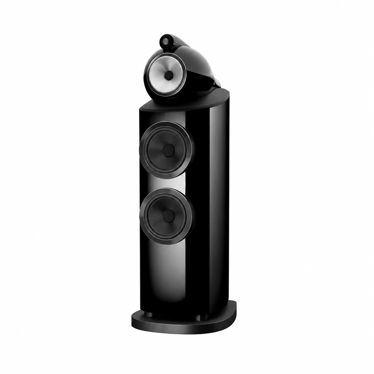 bowers-wilkins-802-d5-stealth-black-front-left-angle Bowers & Wilkins 802 D5 Floorstanding Speaker in Stealth Black finish
