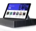 Roon Nucleus Rev B server with an iPad displaying the Roon music library interface